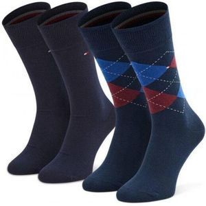 Tommy Hilfiger Ruitensokken heren (set van 2)