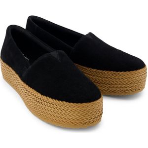 TOMS - Valence - Espadrilles - Zwart Suede - CloudBound™ Schuimzolen