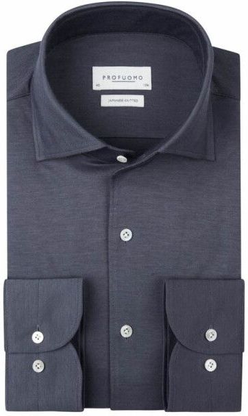 Profuomo - Japanese Knitted - Overhemd - Rood - Lange Mouwen