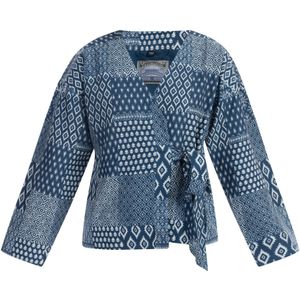 Dreimaster - Wikkeljas - Donker Marineblauwe Print - Dames