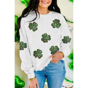 Pailletten Klaver Sweater