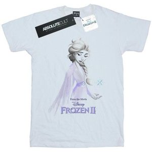 Li-cense - Disney Frozen 2 - T-shirt - Wit - 100% Katoen, Korte Mouwen, Ronde Hals