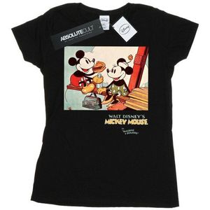 Li-cense Disney dames mickey mouse gebouw katoenen t-shirt