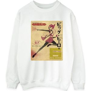 Li-cense Disney heren big hero 6 baymax honing citroen krant sweatshirt