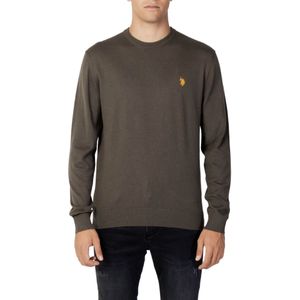 Crew Neck Sweater - Groen - Katoenen Shirt - Lange Mouwen
