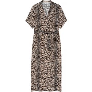 Catwalk Junkie RESORT COLLAR Leopard BLOUSE DRESS