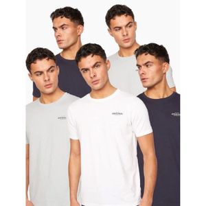 T-shirts - Multi kleur - 5-pack - Heren - Katoen