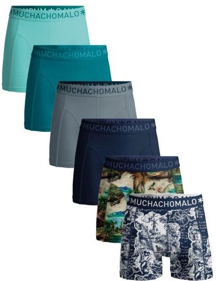 Muchachomalo - Boxershort - 95% Katoen - Normale Lengte - 6 Pack