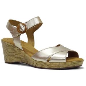 Gabor - Sandalen - Zwart - Houten-Look Hak - Best Fitting Technologie