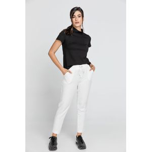 Conquista - Crêpe Broek - Ecru - Taps Toelopend