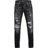 Rusty Neal - Slim Fit Jeans - Blauw - 98% Katoen, 2% Elastaan