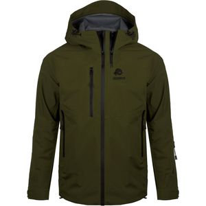 GUGGEN - Ultra Shell Jacket H07 - Hardshell Wandeljack - Olijfgroen - 3-Laags