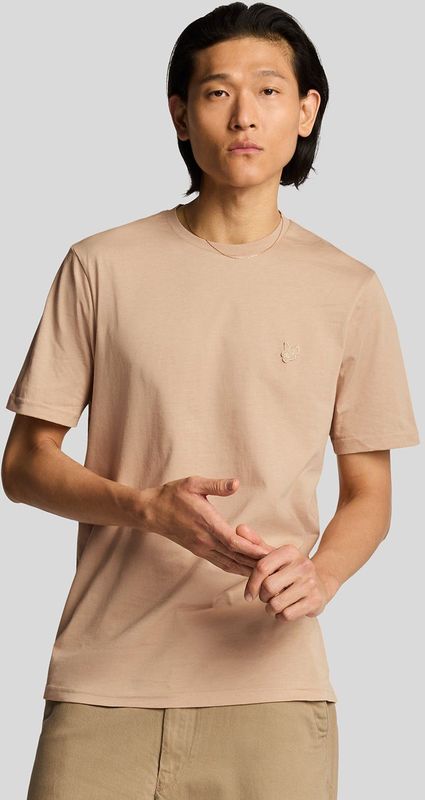 Lyle & Scott - Superfine Katoenen T-shirt - Stealth Bruin