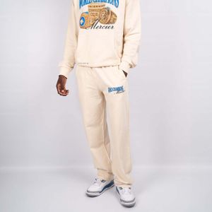 Heren Mercier Champions Joggers in Ecru