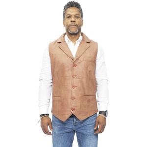 Bristol - Leren Gilet - Heren - Slim Klassiek - Premium Volnerf Nappa