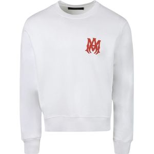 Amiri - MA-logo - Sweatshirt - Wit - 100% Katoen