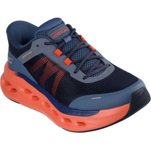 Skechers - Max Cushioning Glide Step - Hardloopschoenen - Marineblauw/Oranje