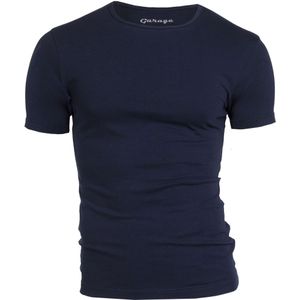 Garage Basis t-shirt ronde hals bodyfit blauw