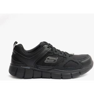 Skechers - Work Relaxed Fit Telfin Sanphet - Leren Veiligheidssneakers - Zwart