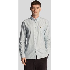 Lyle And Scott - Oxford Shirt - Groen/Wit - Longsleeves