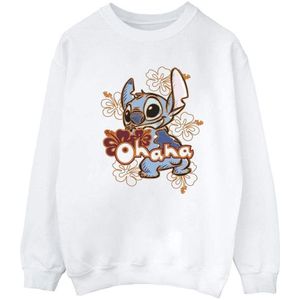 Li-cense Disney heren lilo and stitch ohana oranje hibiscus sweatshirt