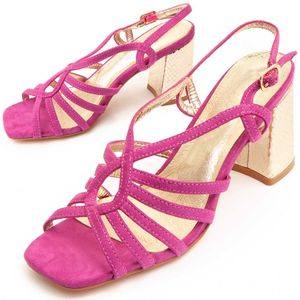 Montevita Heel Sandal Sanndarey13 In Fuchsia