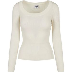 Urban Classics Dames trui met wijde hals en lange mouwen