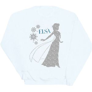 Li-cense Disney dames frozen elsa kerst silhouet sweatshirt