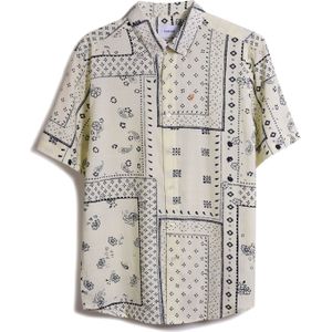 Farah - Marcus - Herenoverhemd - Ecru - Korte Mouwen