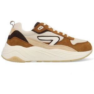 HUB - GLIDE - Sneakers - Light Beige/Off White/Cognac