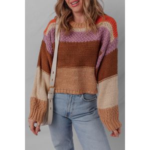 Gestreepte Gebreide Relaxed Fit Trui