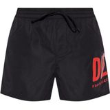 Diesel - Zwarte Zwembroek - 100% Polyester - Trekkoorden