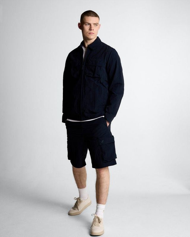 Lyle & Scott, Heren, Korte broeken, Blauw, Maat: W28 Nylon,