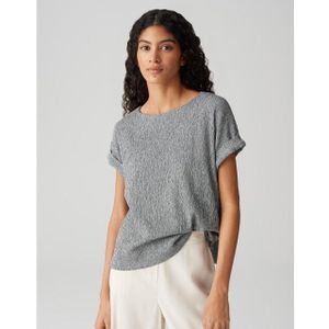 Opus - Sieko - T-shirt - Blauw - 98% Polyester, 2% Elasthaan