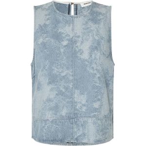 Newland - Top - Donker Blauw - Jacquard