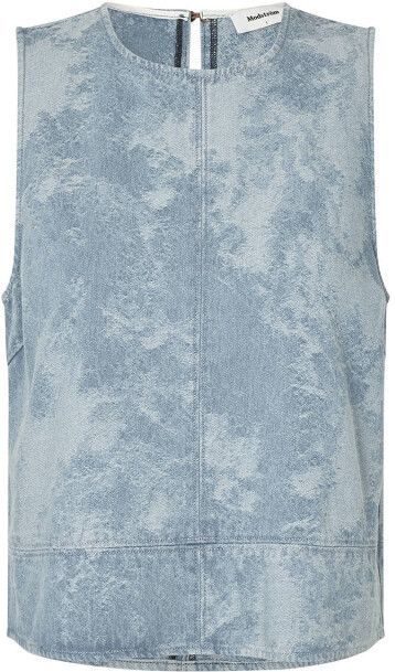Newland - Top - Donker Blauw - Jacquard
