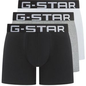 G-Star Heren boxershorts trunks oak 3-pack grijs/wit/zwart