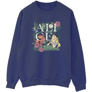 Li-cense Disney heren alice in wonderland leafy garden sweatshirt