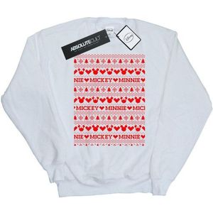 Li-cense Disney heren mickey en minnie kerst fair isle sweatshirt