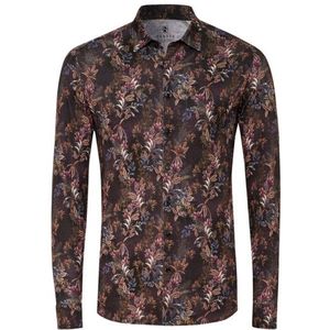 Desoto - Kent - Overhemd - Zwart - Moderne Kent Kraag