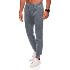 Edoti joggingbroek heren grijs melange
