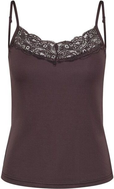 Sisters Point Top korte mouw 18134 VUMI-ST2 Donker bruin