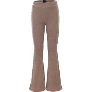 Looxs Revolution Meiden flared pants rib taube grey