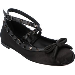 Valentino Rockstud Ballerina's Zwart