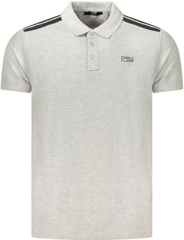 Cavalli Class - Polo Shirt - Grijs - Katoen - Korte Mouwen