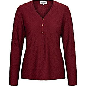 &Co Woman - Lonneke Jaquard - Top - Wine Red