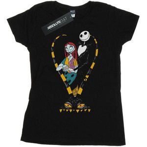 Li-cense Disney dames nightmare before christmas jack and sally love katoenen t-shirt