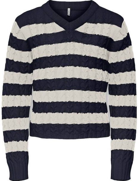 Kogjanny - Gebreide Pullover - V-Hals - Lange Mouwen - Relaxed Fit