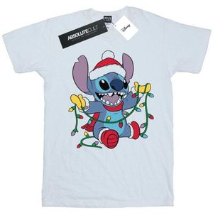 Li-cense Disney dames lilo and stitch kerstverlichting katoenen vriendje t-shirt