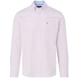 Campbell - Casual Overhemd - Roze - Lange Mouwen - 100% Katoen